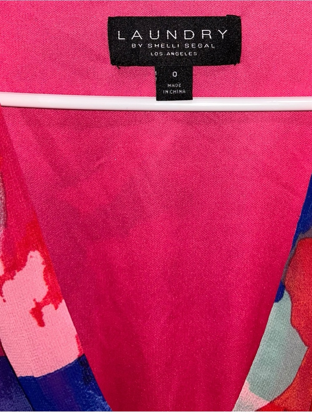 Laundry by Shelli Segal Colorful Watercolor Ruffle Mini Dress Size 0 - Picture 4 of 4